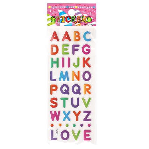 สติ๊กเกอร์เนื้อโฟม SANDI ลาย ABC F-795 ขนาด 17x6.9x0.05 ซม. - go! WOW